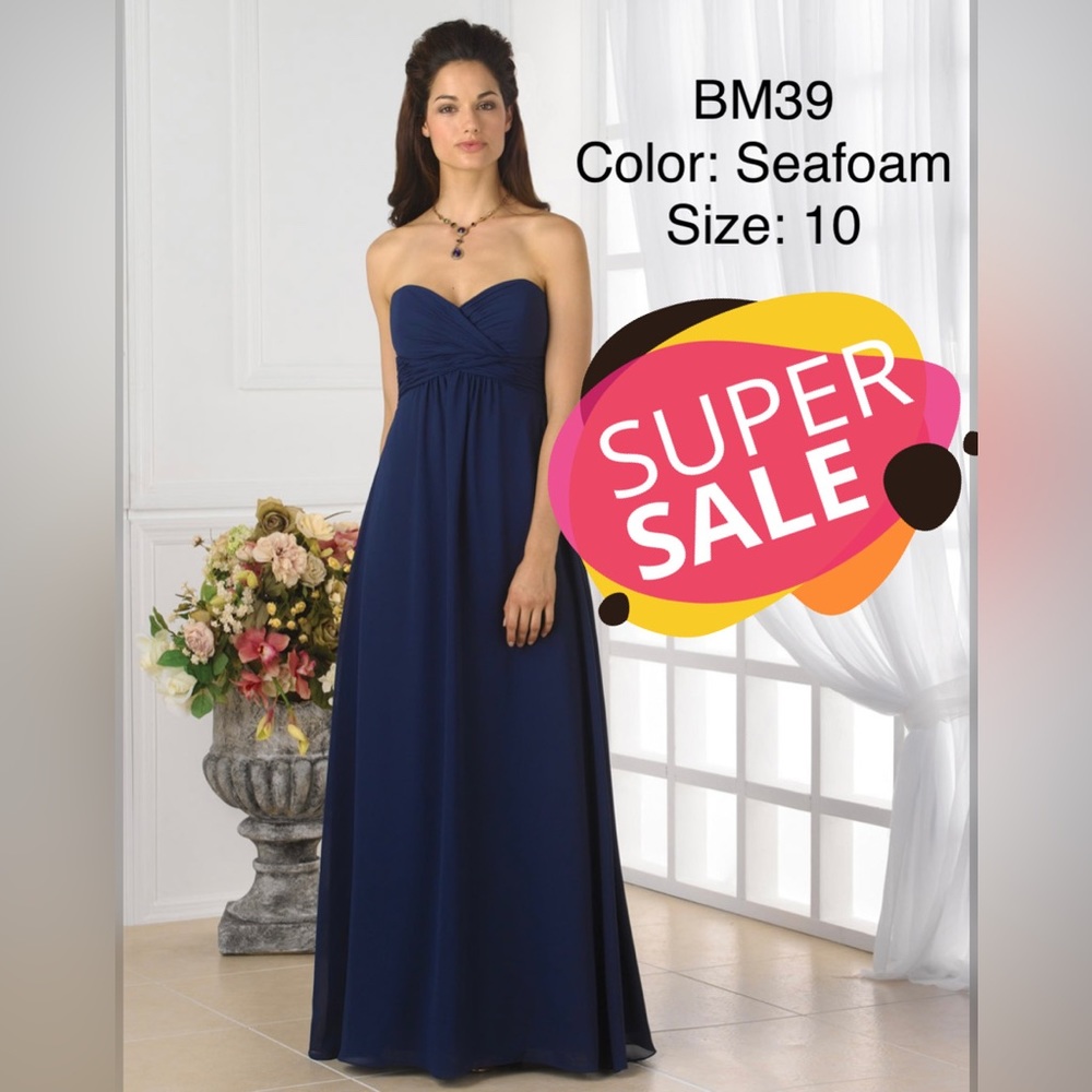 Christina Wu BM39 bridesmaid dress COLOR: SEAFOAM Size 10
